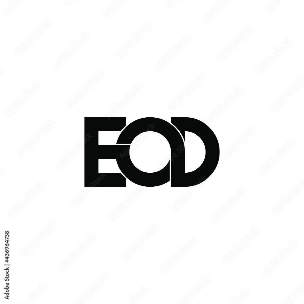 eod letter original monogram logo design eod letter original monogram logo design
