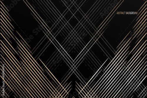 Modern abstract background, curved and straight lines. linear pattern