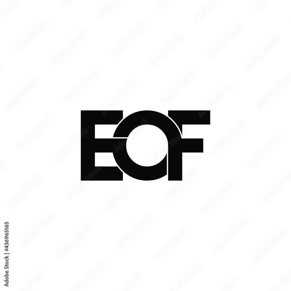 eof letter original monogram logo design eof letter original monogram logo design
