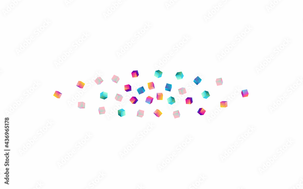 Iridescent Rhombus Vector White Background. Iridescent Rhombus Vector White Background.
