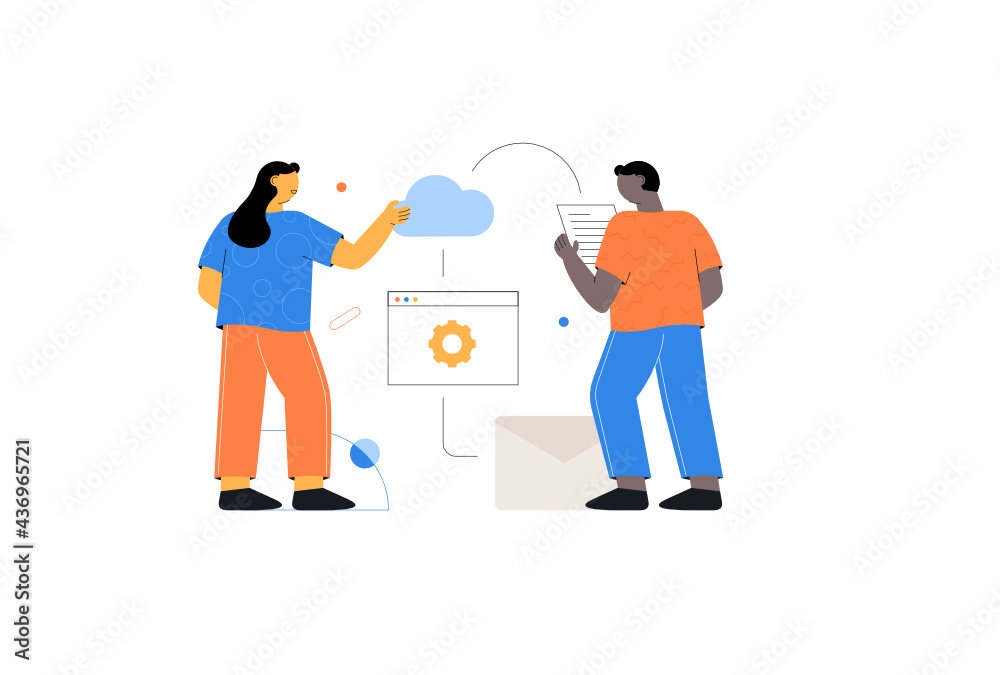 Fototapeta premium System Automation Vector Illustration