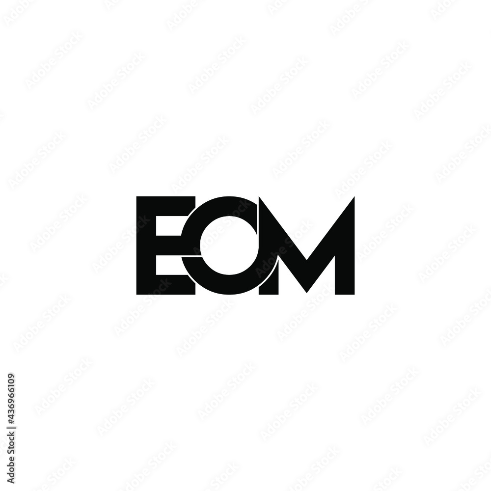 eom letter original monogram logo design