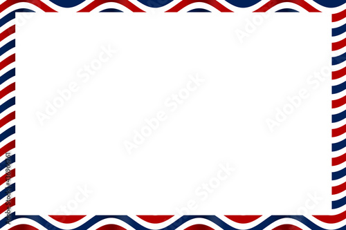 Wallpaper Mural waving red white blue striped american holiday event celebration framed slide card illustration Torontodigital.ca