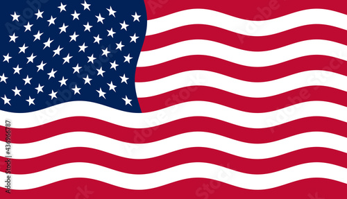 wave shape american flag illustration america celebration event holiday freedom illustration