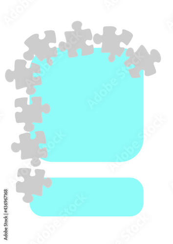 Vertical illustration format A4 - the design of the screen of the phone or tablet for inscriptions and photos