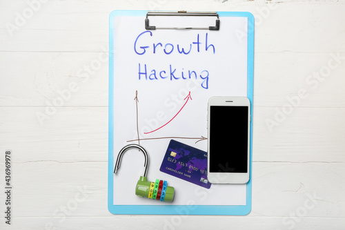 Clipboard with text GROWTH ...