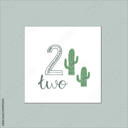 kids card mathematics two number develope
