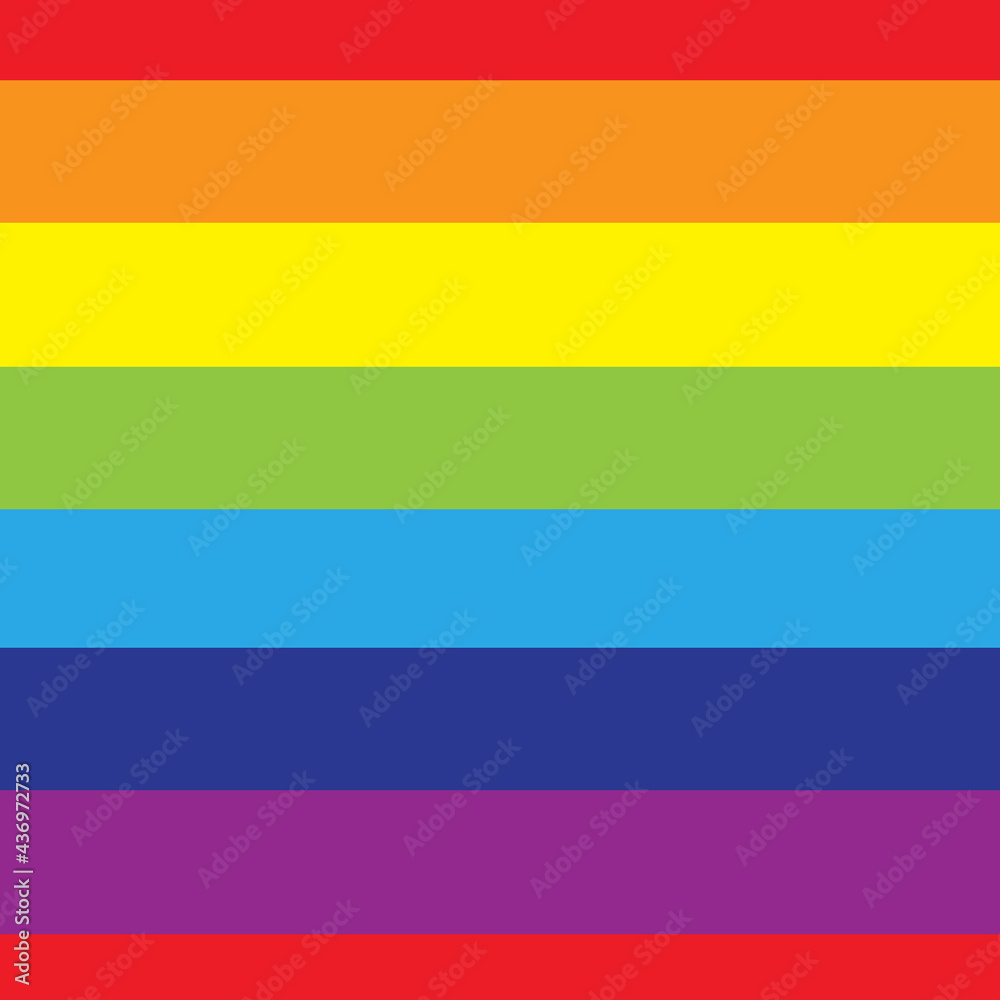 Fototapeta premium Seamless rainbow pattern of bright horizontal stripes vector illustration