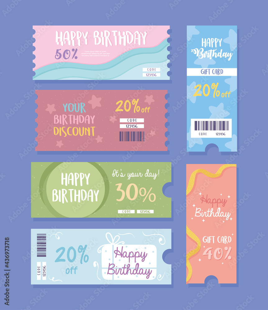birthday gifts card icons