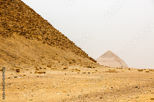 View to the famous broken pyramid - bent Pyramid