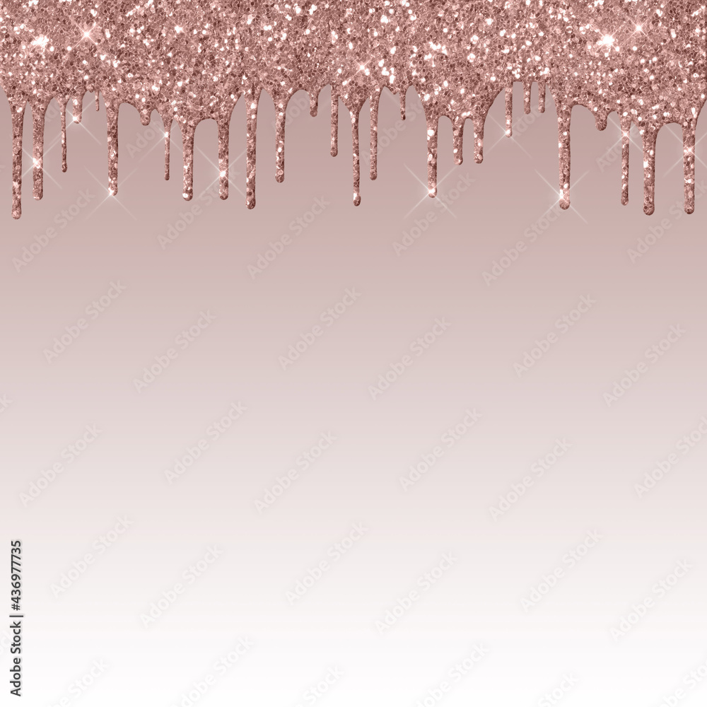 Short Dripping Rose Gold Texture Stock Illustration Adobe Stock