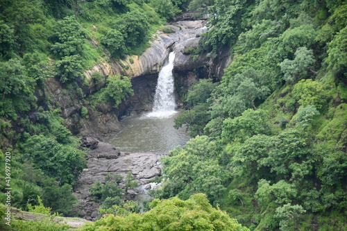 waterfall in the mountains