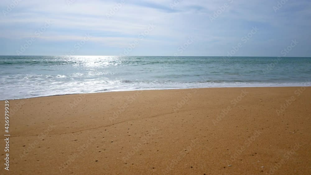 Tropical beautiful landscape of sea ocean around sand with white cloud blue sky for nature background
Tropical beautiful landscape of sea ocean around sand with white cloud blue sky for nature background