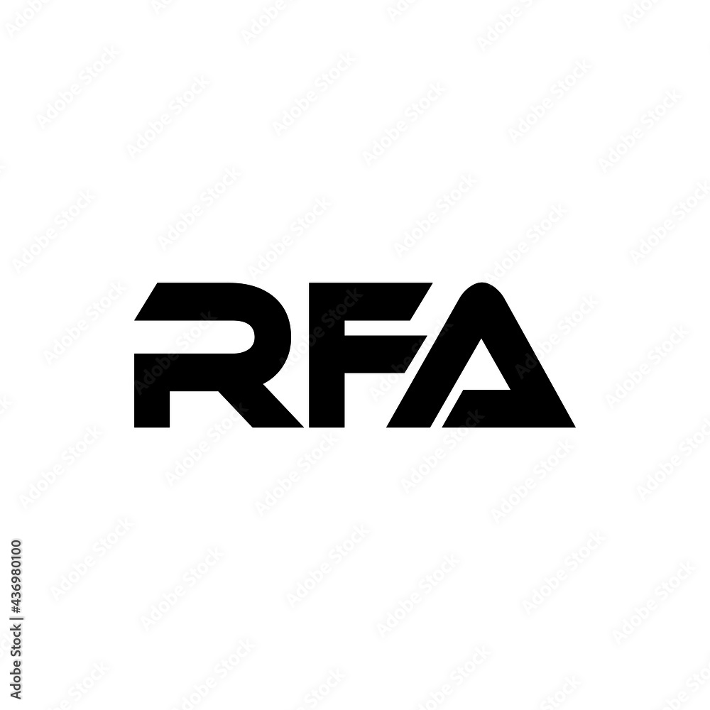 RFA letter logo design with white background in illustrator, vector logo modern alphabet font overlap style. calligraphy designs for logo, Poster, Invitation, etc. RFA letter logo design with white background in illustrator, vector logo modern alphabet font overlap style. calligraphy designs for logo, Poster, Invitation, etc.