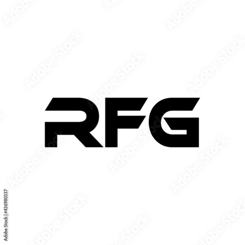 RFG letter logo design with white background in illustrator, vector logo modern alphabet font overlap style. calligraphy designs for logo, Poster, Invitation, etc.