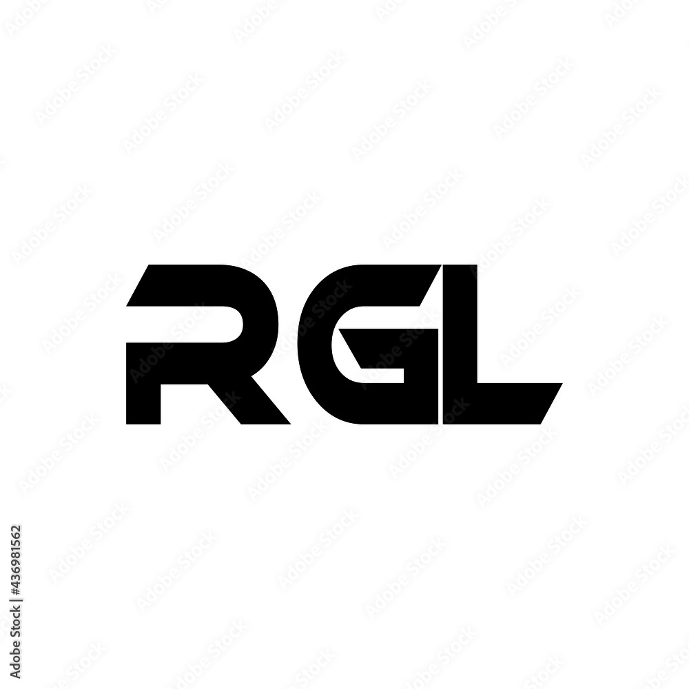 RGL letter logo design with white background in illustrator, vector logo modern alphabet font overlap style. calligraphy designs for logo, Poster, Invitation, etc.
