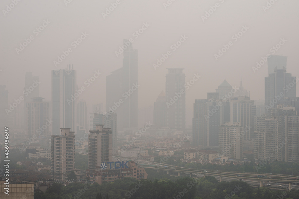 Fototapeta premium Mist in Shanghai