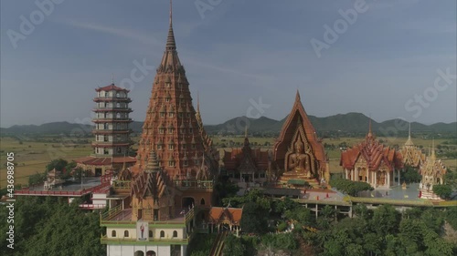 Wallpaper Mural Tiger Cave Temple aerial landscape Kanchanaburi Thailand Torontodigital.ca