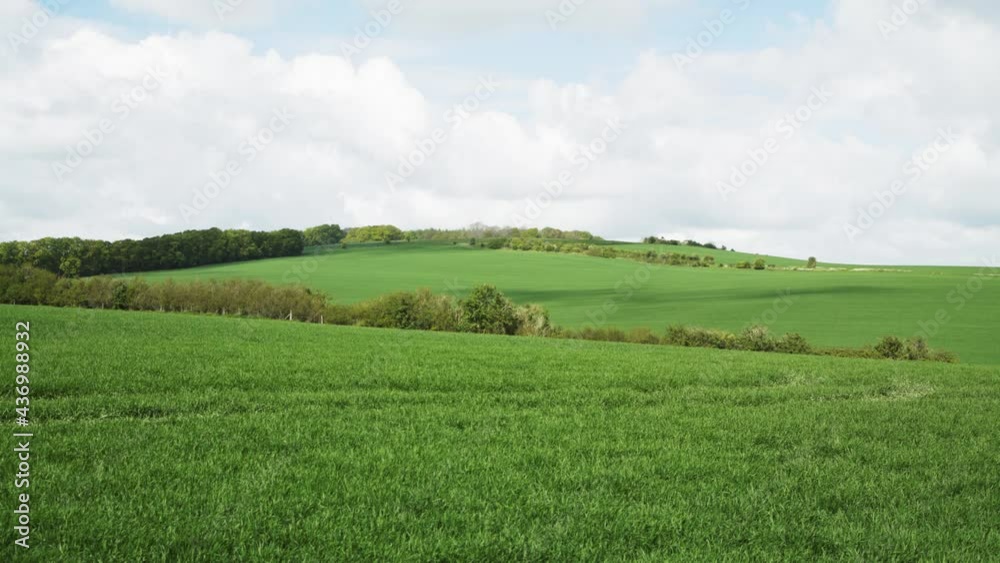 Timelapse of cloud shadows scudding across rolling English meadows, late afternoon 4K Timelapse of cloud shadows scudding across rolling English meadows, late afternoon 4K