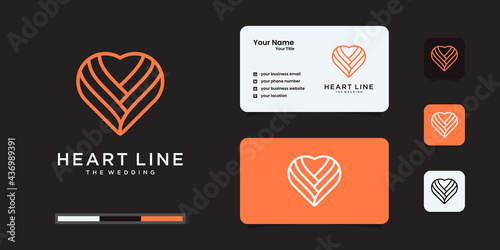 Heart symbol icon template elements. health care logotype concept. dating logo icon. template. business card