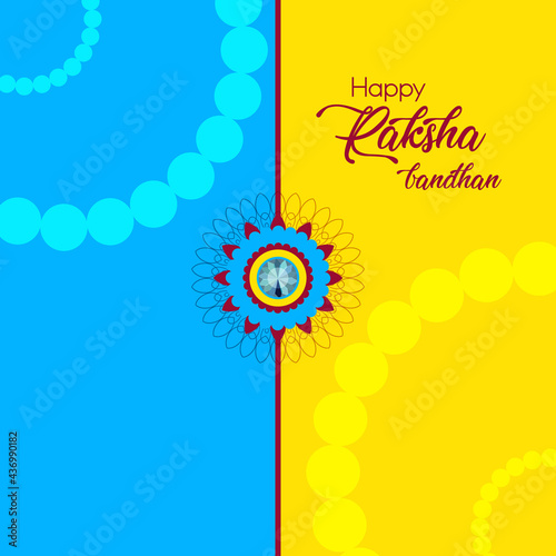 Happy Rakshabandhan Greeting Card Design