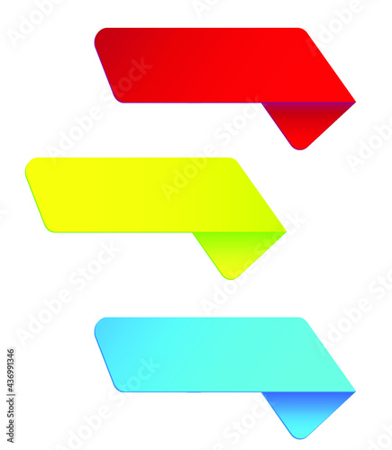 Set of colorful vector banners