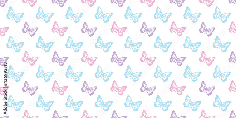 Butterfly seamless repeat pattern design Butterfly seamless repeat pattern design