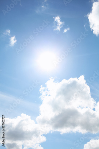 blue sky with clouds