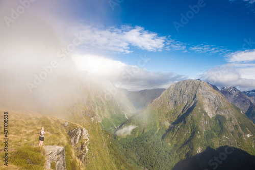 Mackinnon Pass on Milford Track, Fiordland National Park, Great Walks, Te Wahipounamu, New Zealand photo