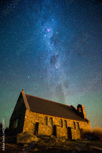 Star & Milky way in Lake Tekapo, New Zealand