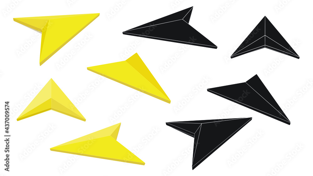 set of GPS Navigation Arrow, navigation icon, sign design set of GPS Navigation Arrow, navigation icon, sign design