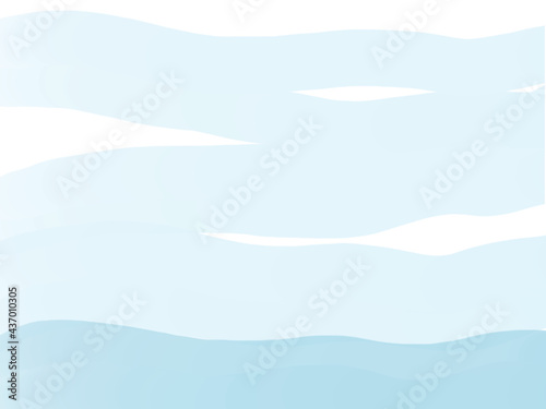 背景素材：水色の水彩背景・フレーム