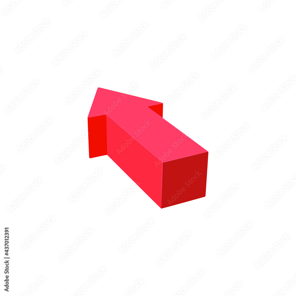 Fototapeta premium Arrow icon on white background. flat style. arrow icon