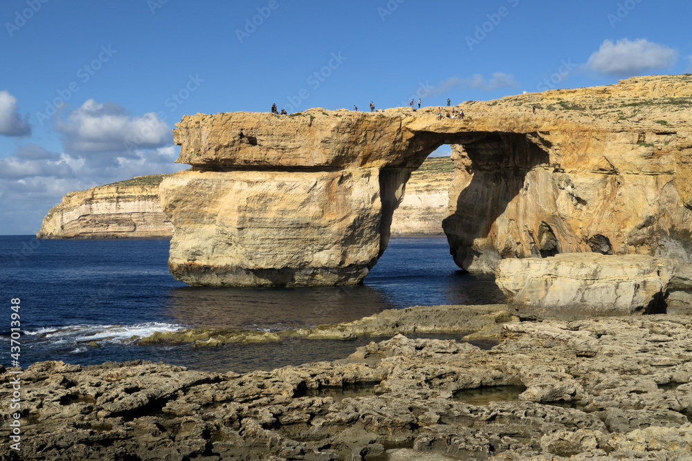 The Azure Window in Gozo, just four months before it collapsed in March 2017