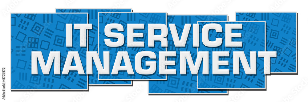 IT Service Management Blue Texture Blocks 