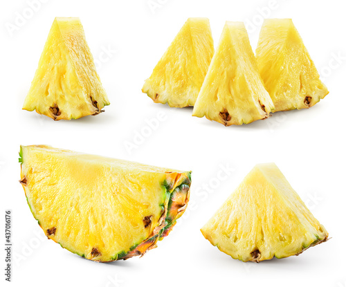 Fotografia Pineapple slices isolate