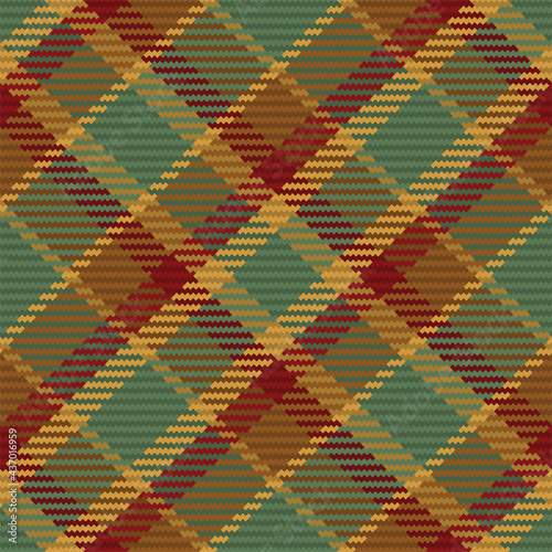 Seamless pattern of scottish tartan plaid. Repeatable background with check fabric texture. Vector backdrop striped textile print.