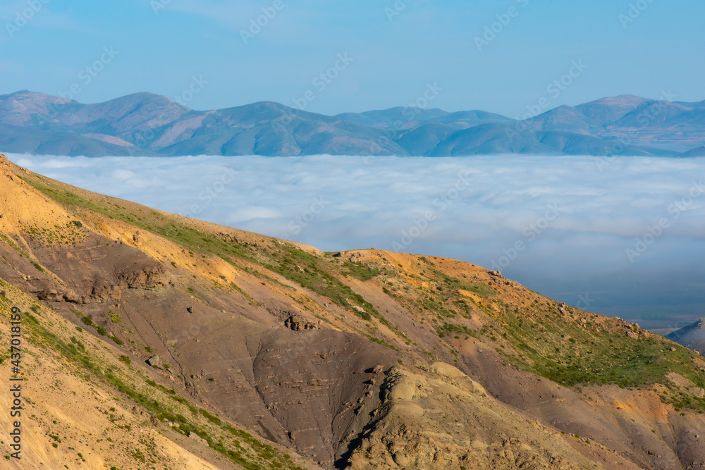 Cloudy mountains. Aladaglar National Park Nigde, Turkey.