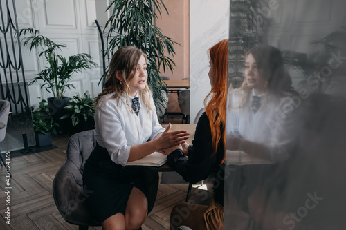 Konstfotografi Empathy, friendly support, each other's support and sisterhood