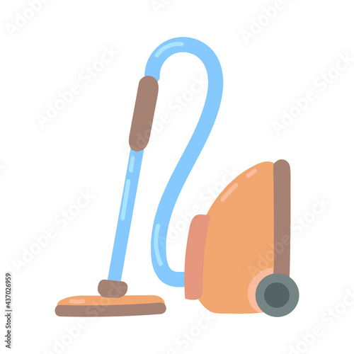 
vacuum cleaner on the white background