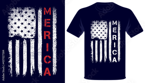Merica usa independence day 4th of july t-shirt design