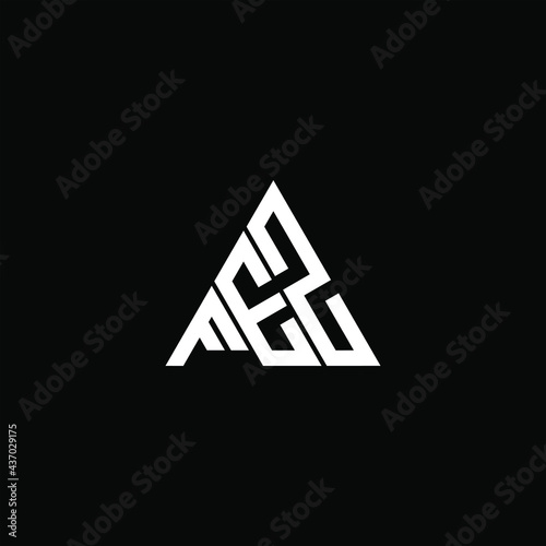 F E Z letter logo abstract creative design. F E Z unique design