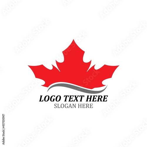 Maple Logo Template vector icon illustration