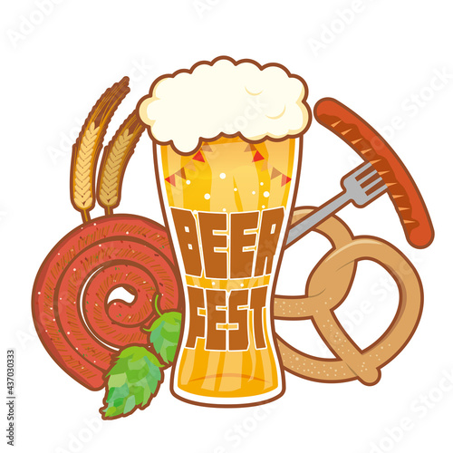 ビール祭りのイラスト素材