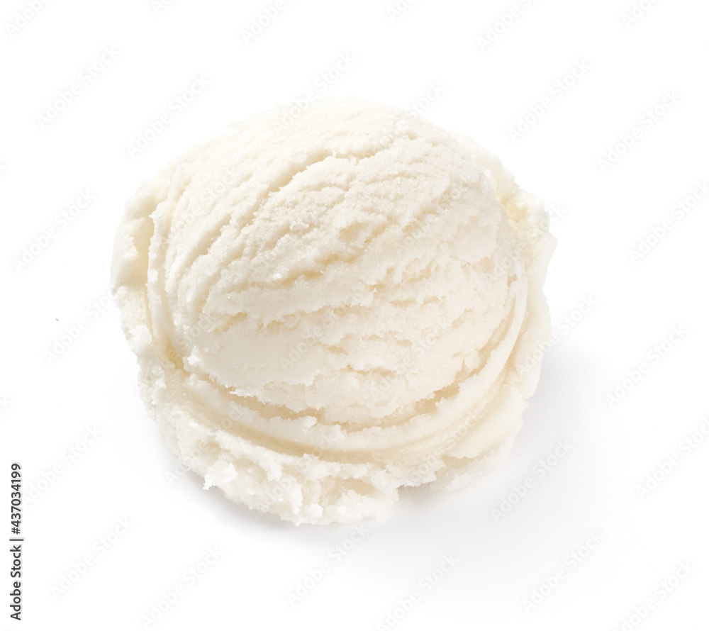 Ice cream isolated. Ice cream for package design. Scoop of ice cream on white background. Ice cream isolated. Ice cream for package design. Scoop of ice cream on white background.