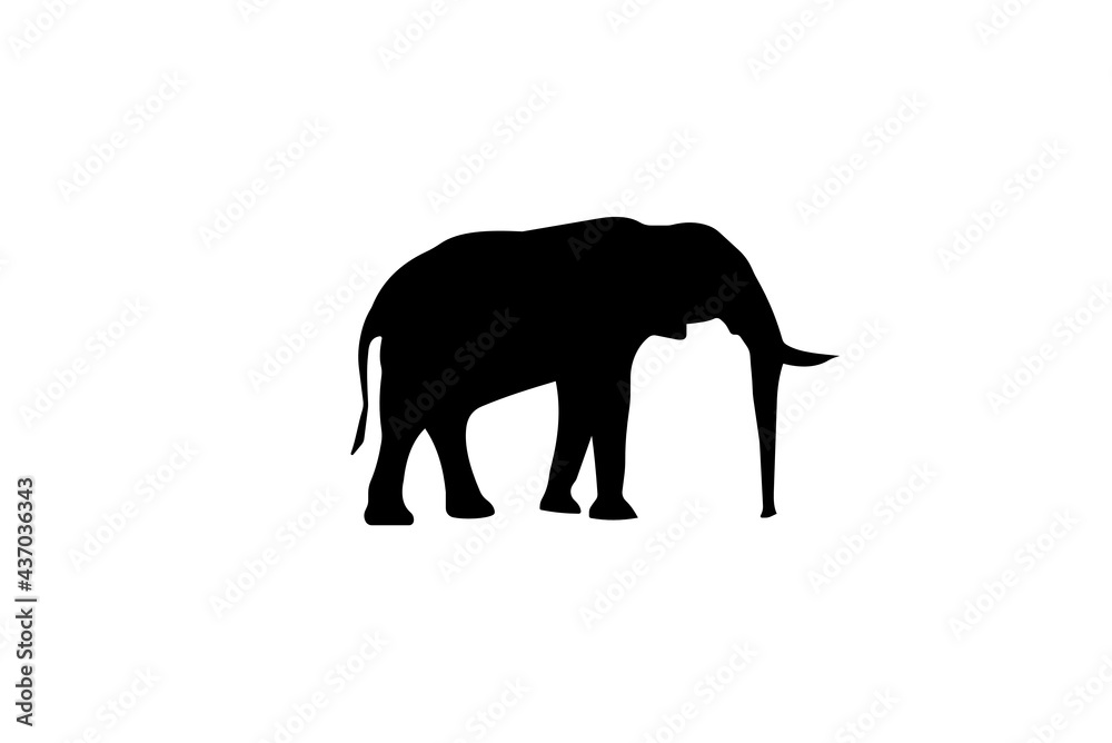 Fototapeta premium Elephant icon. Vector illustration for graphic design, Web, UI, app.