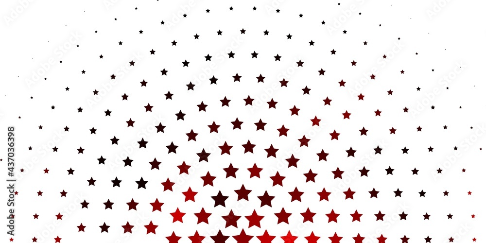 Light Red vector pattern with abstract stars. Light Red vector pattern with abstract stars.