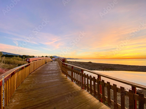 amanecer en la playa