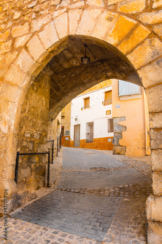 J  rica  Alto Palancia  Castellon province  Valencian Community  Spain. Ancient architecture. Beautiful medieval gate.