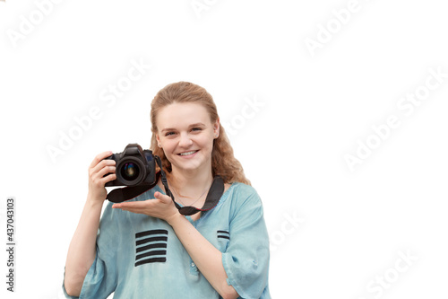 girl with camera